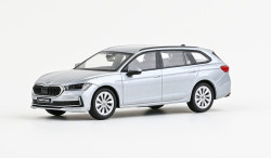 Škoda Superb IV combi (2023) - ABREX - 1:43 - Stříbrná Pebble Metalíza