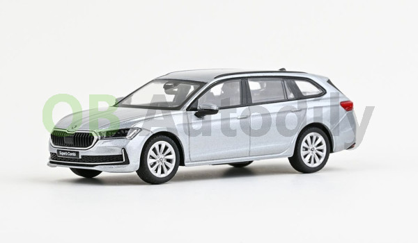 Škoda Superb IV combi (2023) - ABREX - 1:43 - Stříbrná Pebble Metalíza