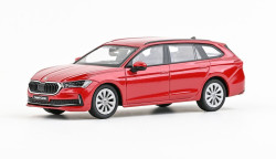 Škoda Superb IV combi (2023) - ABREX - 1:43 - Červená Carmine Metalíza