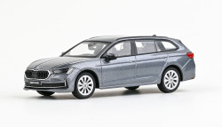 Škoda Superb IV combi (2023) - ABREX - 1:43 - šedá graphite metalíza