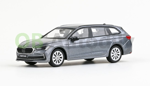 Škoda Superb IV combi (2023) - ABREX - 1:43 - Šedá Graphite Metalíza