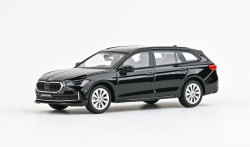 Škoda Superb IV combi (2023) - ABREX - 1:43 - Černá Ebony Metalíza