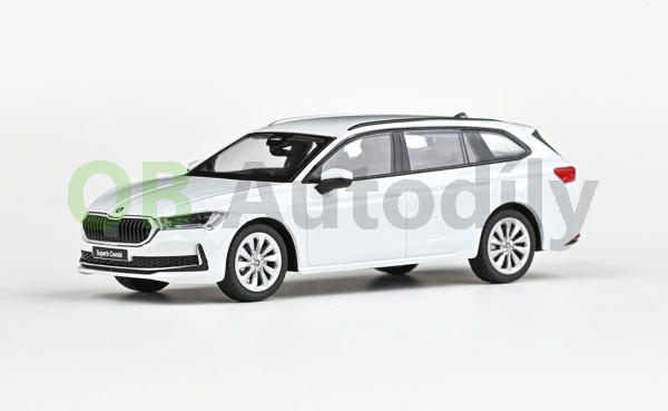 Škoda Superb IV combi (2023) - ABREX - 1:43 - Bílá Purity