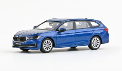 Škoda Superb IV combi (2023) - ABREX - 1:43 - modrá cobalt metalíza