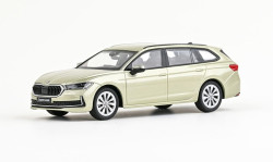 Škoda Superb IV combi (2023) - ABREX - 1:43 - žlutá ice tea metalíza