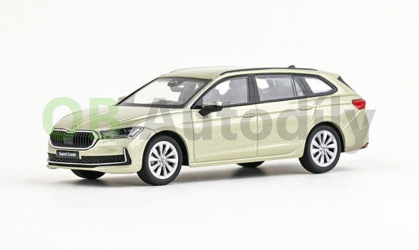 Škoda Superb IV combi (2023) - ABREX - 1:43 - Žlutá Ice Tea Metalíza