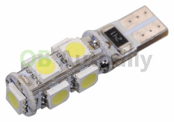 LED žárovka 9 SMD LED 12V T10 s CAN-BUS celosklo - Compass