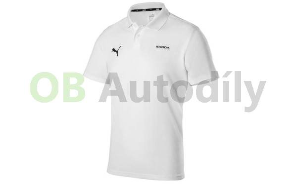 Pánská polokošile Škoda (Puma) original bílá, S