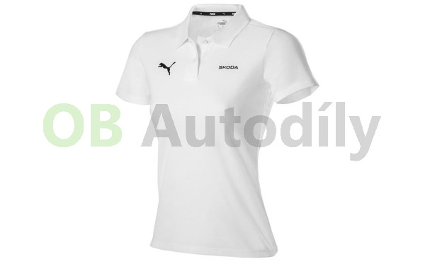 Dámská polokošile Škoda (Puma) original bílá, XS