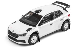 Škoda Fabia IV RS Rally2 - ABREX - 1:43 - bílá (šotolinová kola typ A)