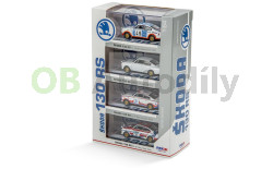 Sběratelský set 4 ks rally vozů Škoda 130 RS 1:64 FOX18