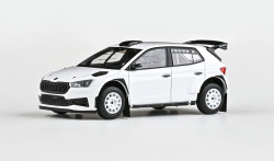 ŠKODA FABIA IV RS Rally2 - ABREX - 1:43 - bílá (šotolinová kola - typ A)