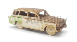 DŘEVĚNÁ STAVEBNICE - 1:43 - ŠKODA OCTAVIA COMBI OLD (1962)